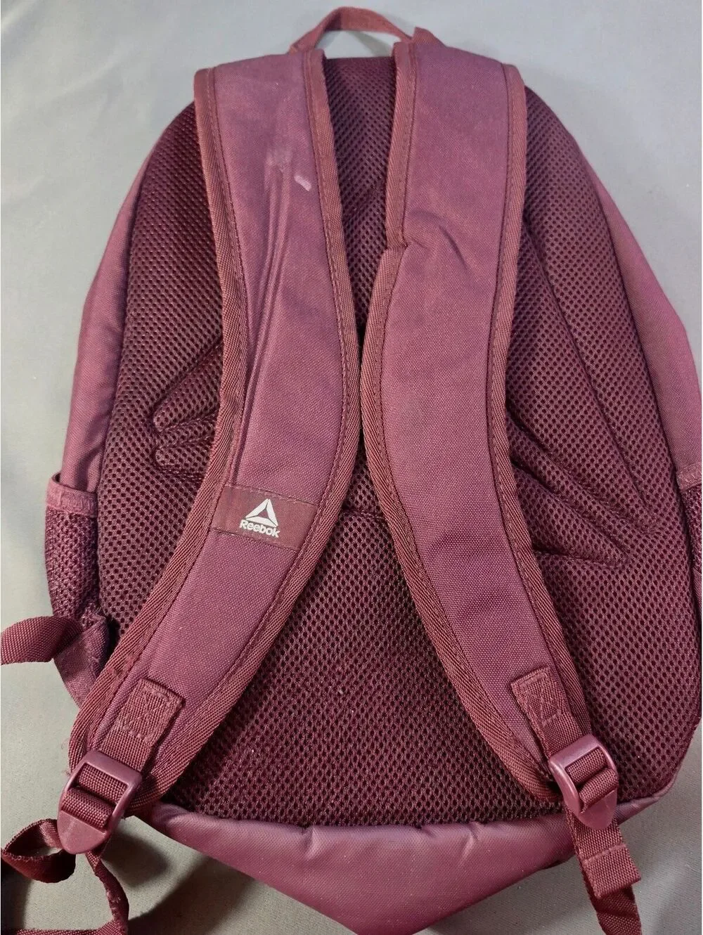 Reebok Maroon Backpack with Delta Logo